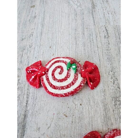 Red ribbon Taffy candy vintage lot Xmas set fatter - Picture 4 of 6